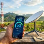 kecepatan internet satelit