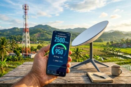 kecepatan internet satelit