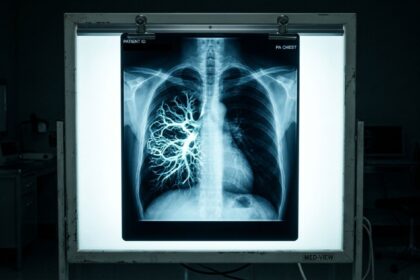 ilustrasi xray organ baru di tubuh manusia
